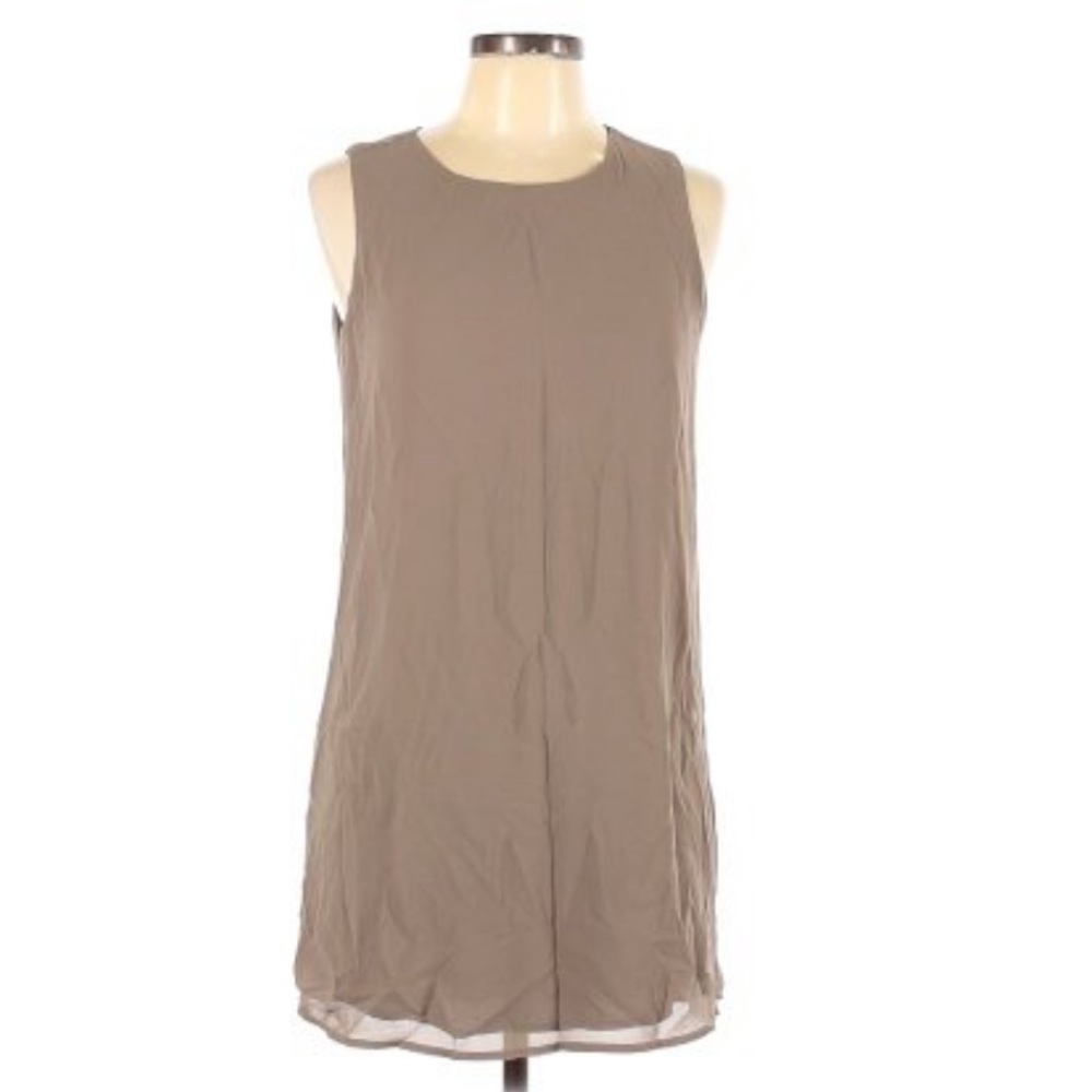 Beige Naked Zebra Shift Dress